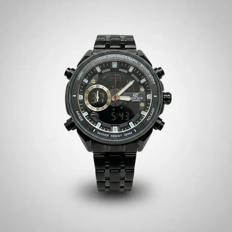 Montre CASIO EDIFICE Noire Élégante et Robuste
