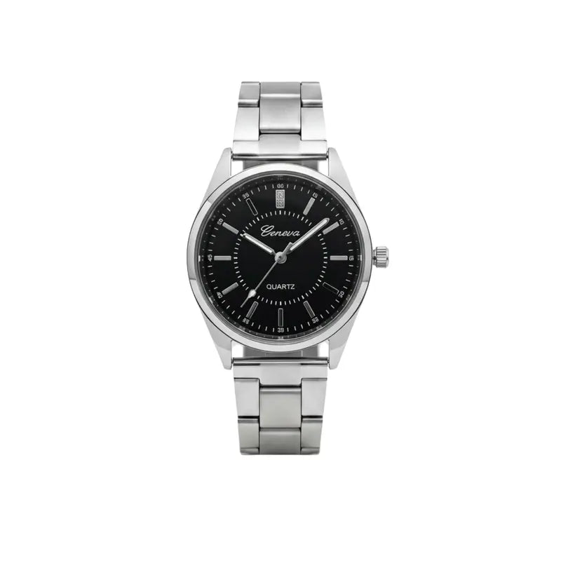 Geneva Classic Men's Stainless Steel Watch