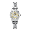 Montre Femme Swatch Argentée et Dorée avec Cristaux