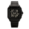 Cartier Santos Skeleton Noir – Edition Acier Black Metal