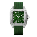 Montre Cartier Santos – Cadran Vert & Boîtier Argent