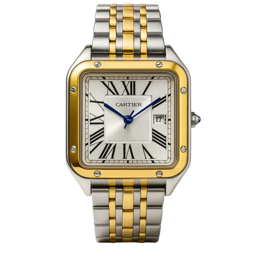 Montre Cartier Style Santos Bicolore