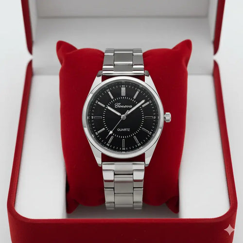 Geneva Classic Men's Stainless Steel Watch