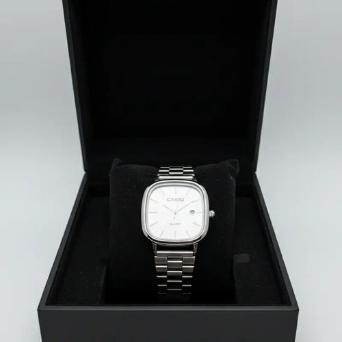 Montre casio Analogique Carrée Classique - Acier Inoxydable Argenté
