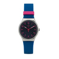 Swatch Pop Art Flash : Montre Bleu Électrique et Fuchsia