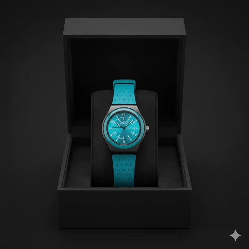 Montre Swatch Bleue Classique – Légère & Élégante pour un Style Quotidien