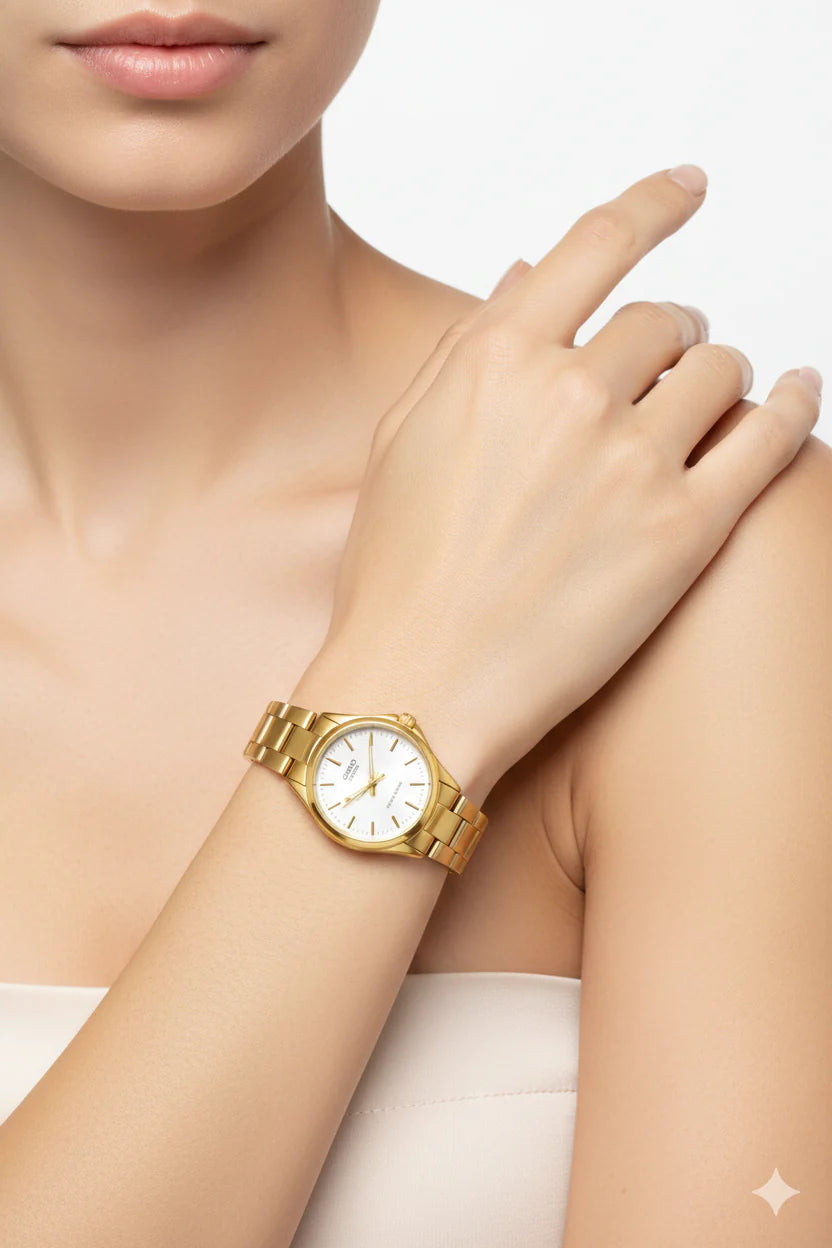 Montre Casio Quartz Dorée pour Femme