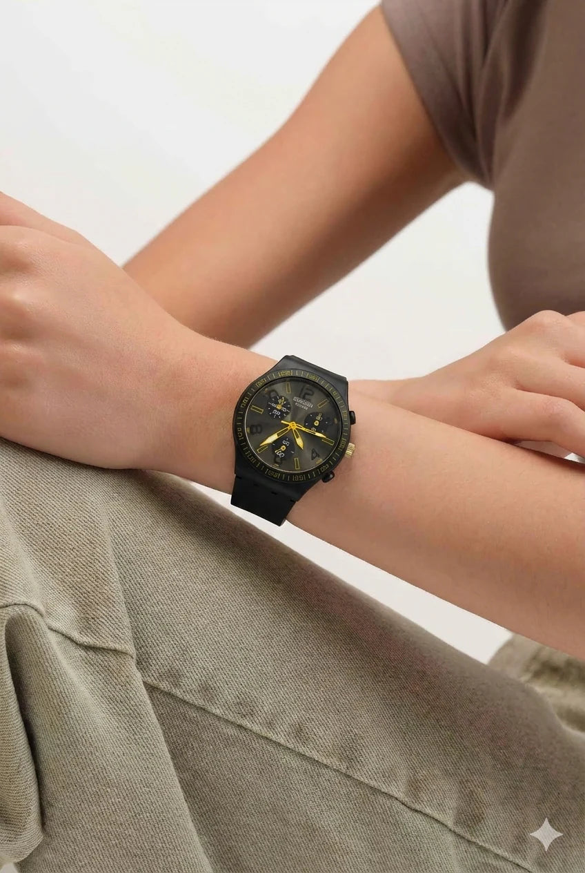 Swatch Checkpoint Black - L'Élégance Sportive Urbaine