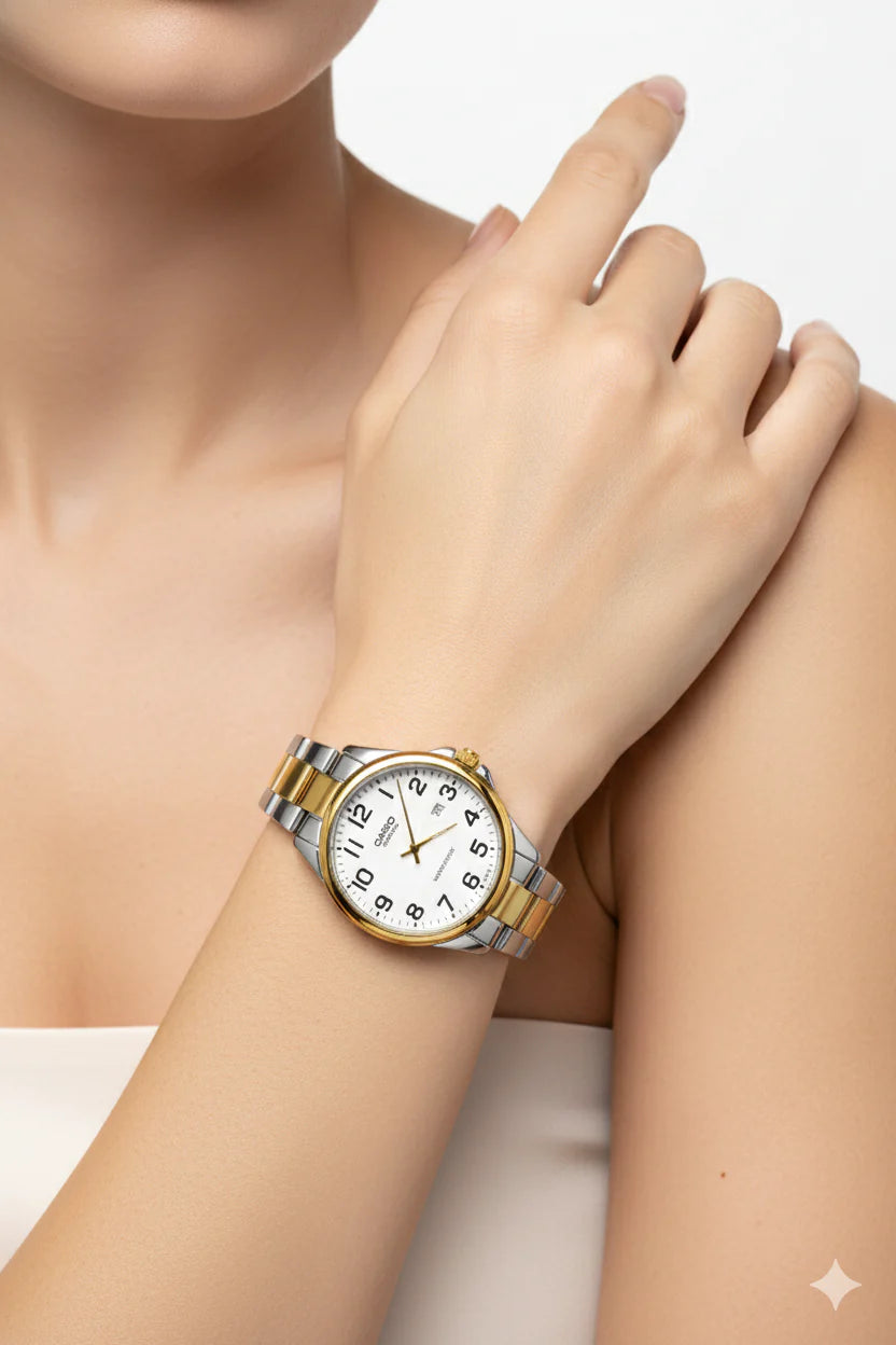 Montre Casio Quartz Bicolore pour Femme