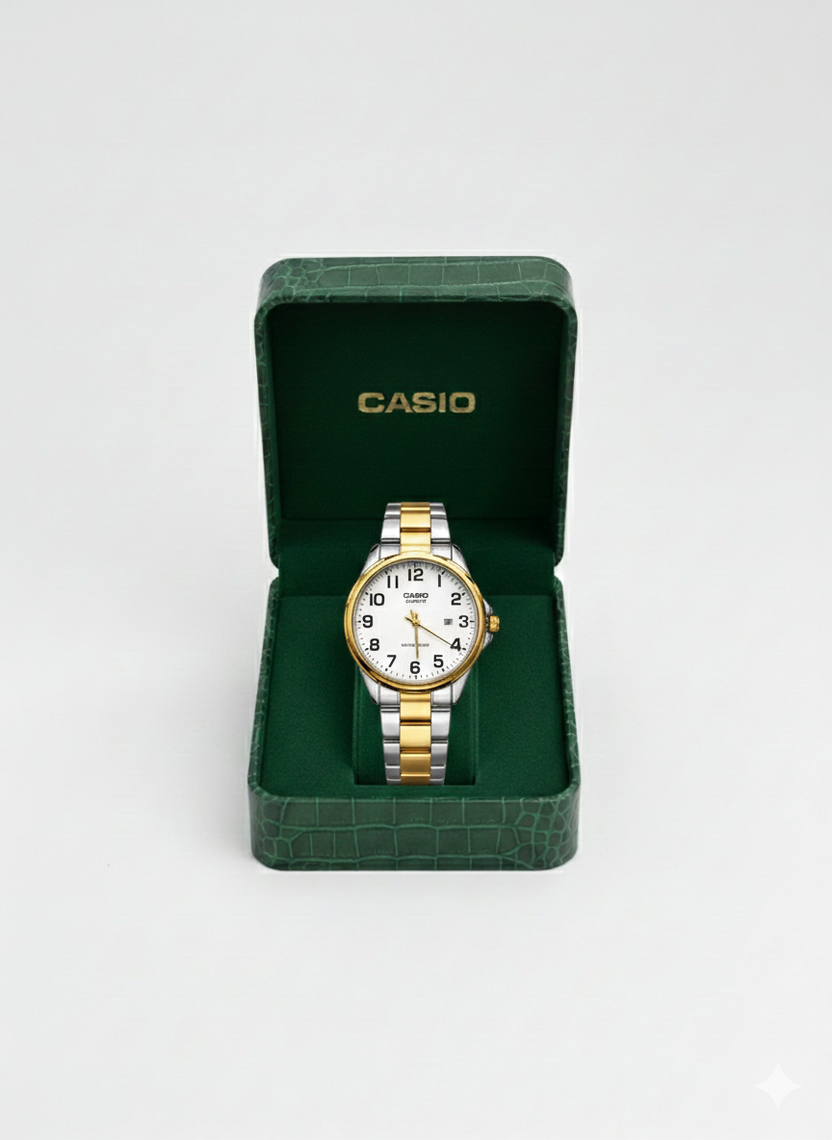 Montre Casio Quartz Bicolore pour Femme