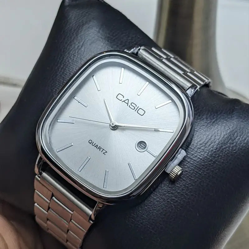 Montre casio Analogique Carrée Classique - Acier Inoxydable Argenté