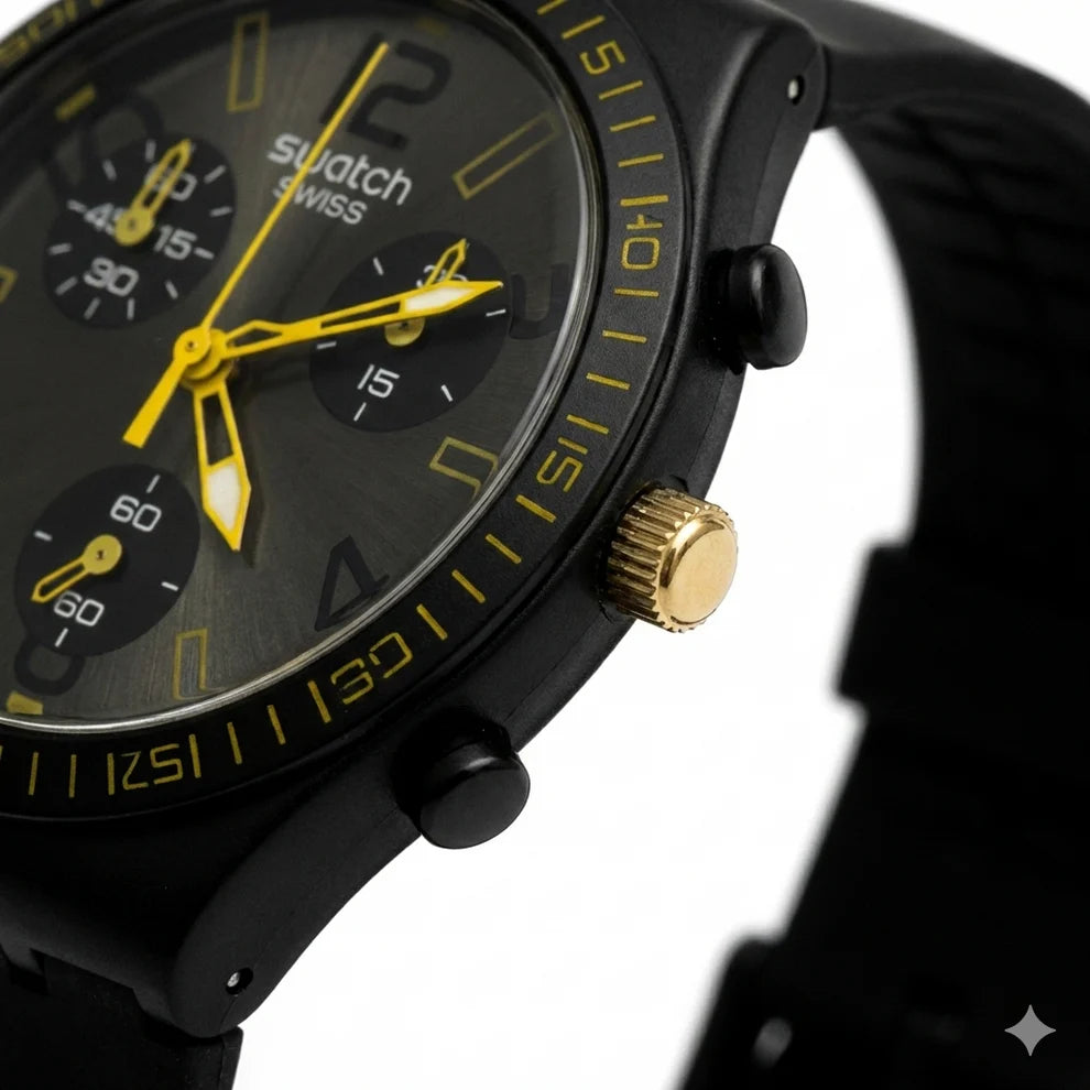 Swatch Checkpoint Black - L'Élégance Sportive Urbaine
