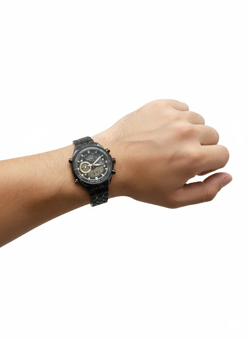 Montre CASIO EDIFICE Noire Élégante et Robuste